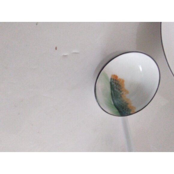 Meito China Japan Hand-Painted Sauce or Condiment Bowl set 1930's - Picture 7 of 12